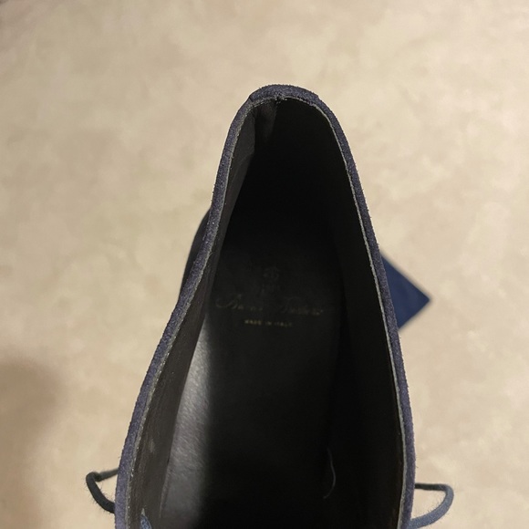 Brooks Brothers Navy Mens Suede Chukka Boots - Picture 8 of 8
